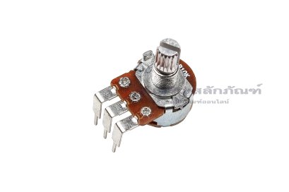 [E] WH148 วอลลุ่ม 3 ขา แบบงอ Volume 10K แกนยาว 15 mm